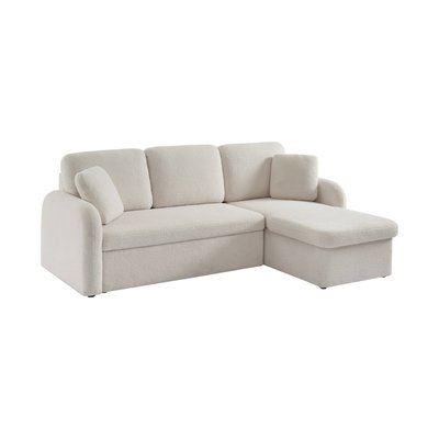 Canapé convertible 3 places lignes arrondies bouclette MILANO SWEEEK
