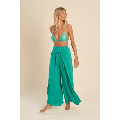 Pantalon large ceinture à nouer MOLLY BRACKEN