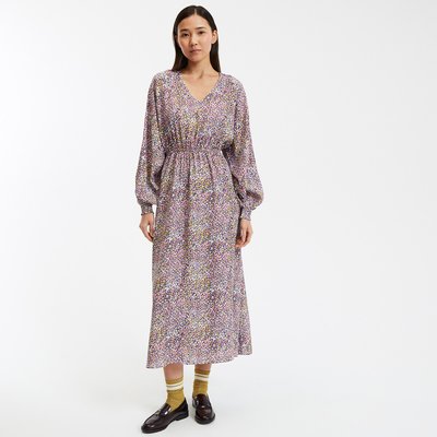 Robe imprimée longue, col V LA REDOUTE COLLECTIONS