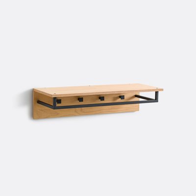 Porte-manteau métal acier et chêne 4 patères Alvan LA REDOUTE INTERIEURS