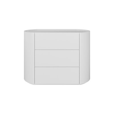 Комод 3 ящика из шпона березы, ширина 100 см SO'HOME