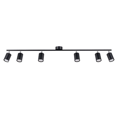 Plafonnier Acier Noir GU10 6 Lemmi EDEN
