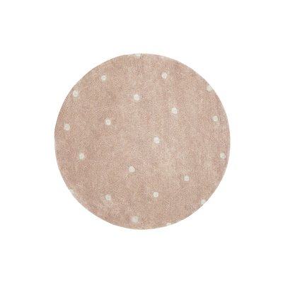 Tapis Rond en coton  à pois CHASSE AUX CHAMPIGNONS LORENA CANALS