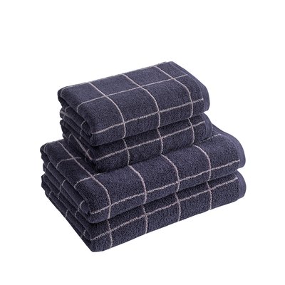 Ensemble de bain 4 pièces ARCADIA CHECK SENSEI MAISON