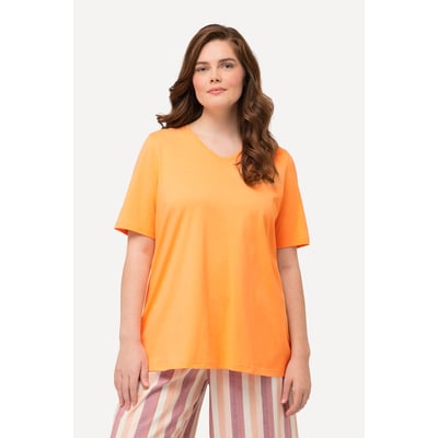 T-shirts en coton bio. Col en V et manches ULLA POPKEN
