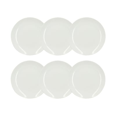 Lot de 6 assiettes plates en porcelaine 27cm, METROPOLITAN NOVASTYL
