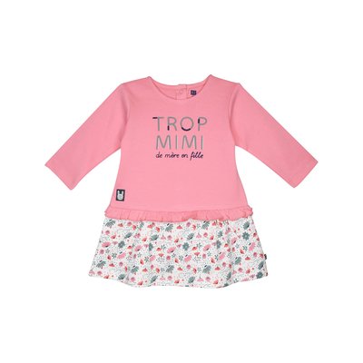 Robe geranium interlock manches longues bebe SUCRE D'ORGE