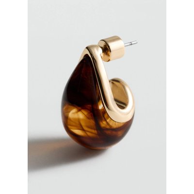 Boucles d'oreilles goutte résine MANGO