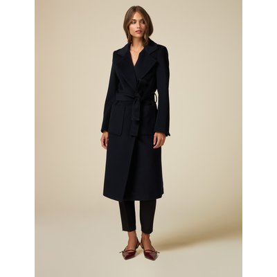 Manteau peignoir long en drap de laine mélangée OLTRE