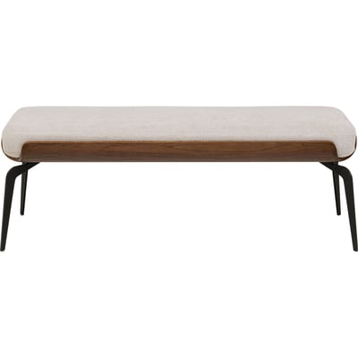 Banc 2/3 places en polyester tressé et hêtre, MARC KARE DESIGN