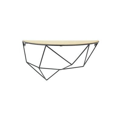 Etagère forme filaire plateau en bois 43 cm CMP