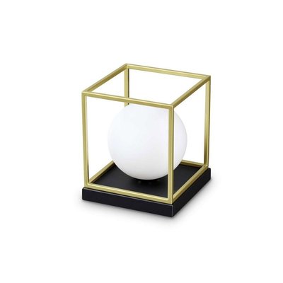 Lampe à Poser Lingot En Métal Noir Et Or MILLUMINE