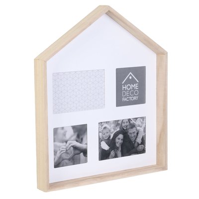Pêle-mêle design bois Maison - 4 Photos THE HOME DECO FACTORY