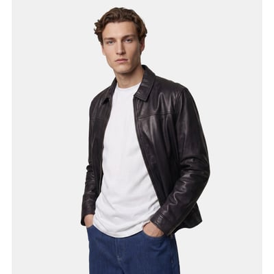 Blouson droit neather en cuir GALERIES LAFAYETTE