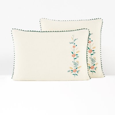 Sumi Cotton Muslin Pillowcase JAMINI x LA REDOUTE INTERIEURS