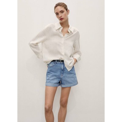 Short jean mom-fit MANGO