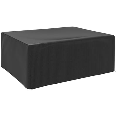 Housse pour meubles PE Noir OUTSUNNY