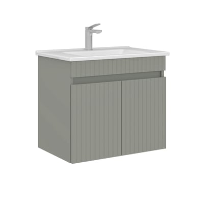Meuble vasque mural 65 cm, 2 portes YARA PIER IMPORT