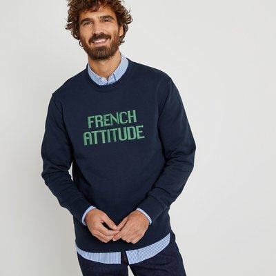 Sweat brodé col rond LA REDOUTE COLLECTIONS