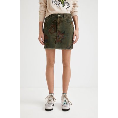 Mini-jupe Camouflage À Fleurs DESIGUAL