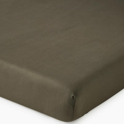 Drap housse, satin de coton bio MONOPRIX