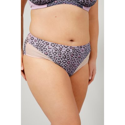 Culotte midi à motif léopard coloré et mesh ULLA POPKEN