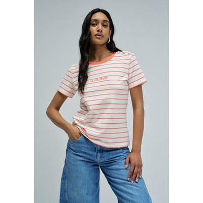 T-SHIRT À RAYURES AVEC BRANDING SALSA JEANS