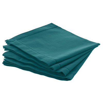Lot de 4 serviettes de table CHAMBRAY ATMOSPHERA