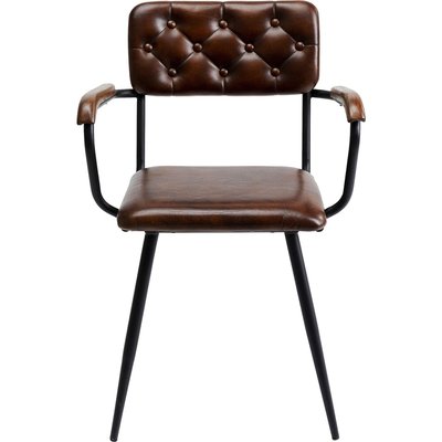Chaise avec accoudoirs Salsa marron KARE DESIGN