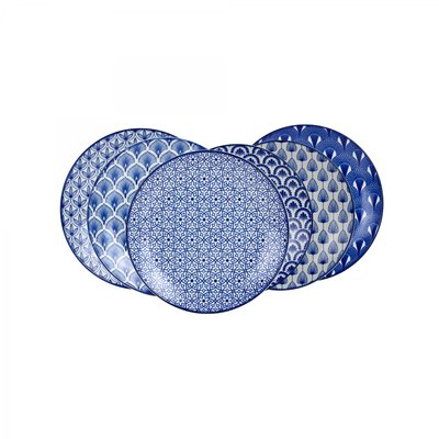 Lot de 6 petites assiettes à dessert, AZULI ARTIME