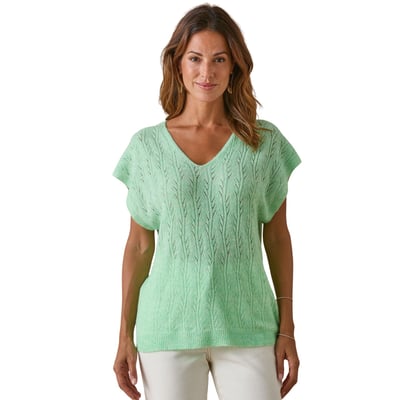 Pull col V manches T avec laine DAXON