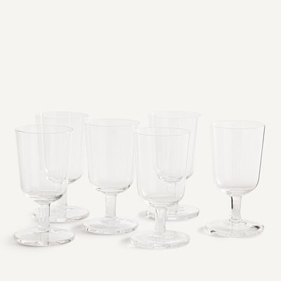 Lot de 6 verres à vin, H16 Ø8,4 cm, Lana AM.PM