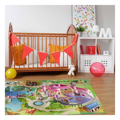 Tapis enfant tissé NAPPE PRINCESS UN AMOUR DE TAPIS