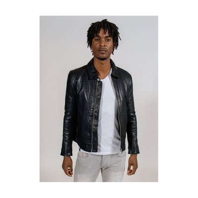 Chemise cuir homme outlet