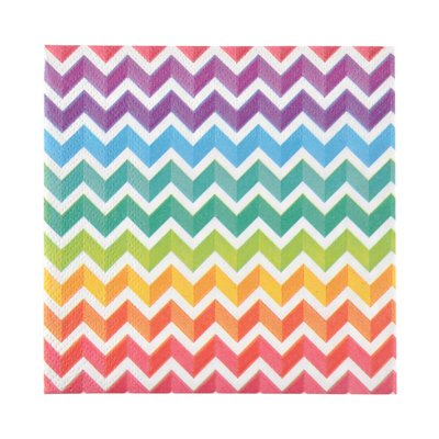 Lot de 20 serviettes papier arc en ciel 25 cm DOUCEUR D'INTÉRIEUR