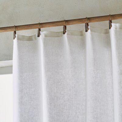 Private 100% Washed Linen Curtain with Loops AM.PM