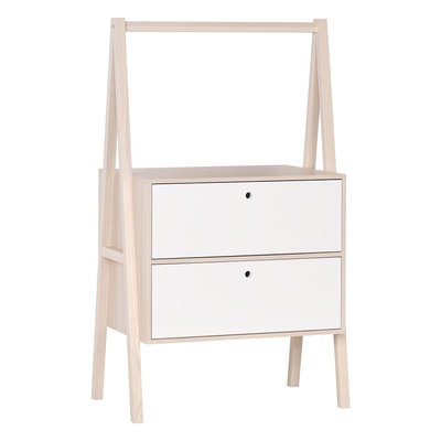 Commode 2 tiroirs blanc - Spot CALICOSY