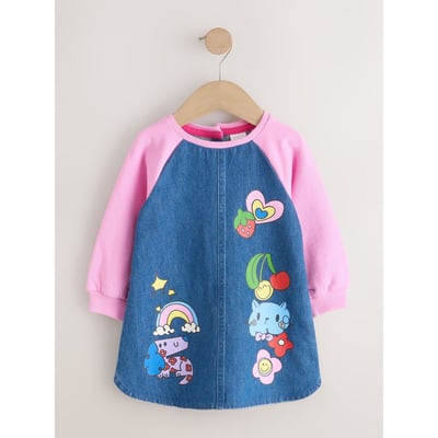 Robe en jean à manches raglan NEXT