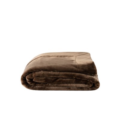 Plaid polaire OSLO CARRE BLANC