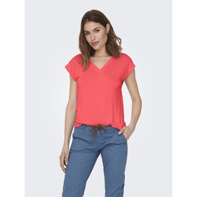 T-shirt manches courtes, col V ONLY