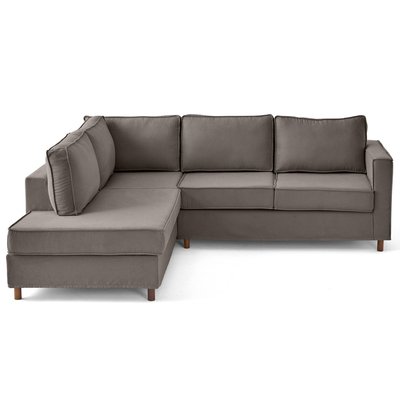 Canapé d'Angle gauche en Tissu 5 places - JAKE LISA DESIGN