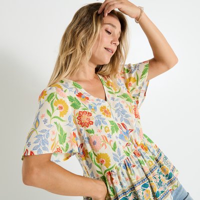 Blouse fluide imprimé floral GRAIN DE MALICE
