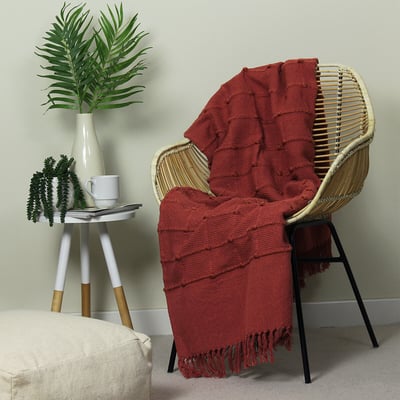 Motti Tufted Stripe Throw FURN.
