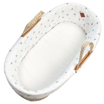 Habillage de couffin en gaze de coton BLEUET BLEUET SEVIRA KIDS