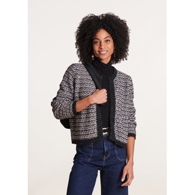 Gilet en maille irisée encolure ronde LA FEE MARABOUTEE