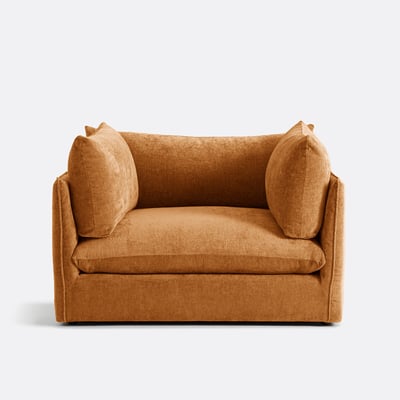 Élément fauteuil XL pour canapé modulable, en velours épais, MALO LA REDOUTE INTERIEURS