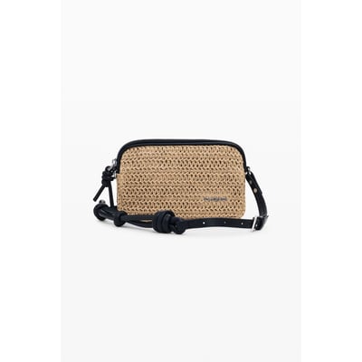 Sac bandoulière en raphia moyen DESIGUAL