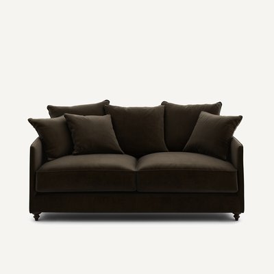 Canapé compact convertible velours, Lazare AM.PM