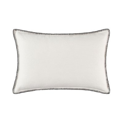 Housse de coussin Nino  en Lin lavé à finition point de feston Orange 50x50 cm MADURA