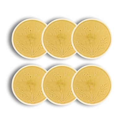 Lot de 6 assiettes plates en grès 26cm, FLÉ OGO LIVING